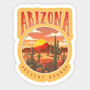 Arizona, Desert Bound Sticker